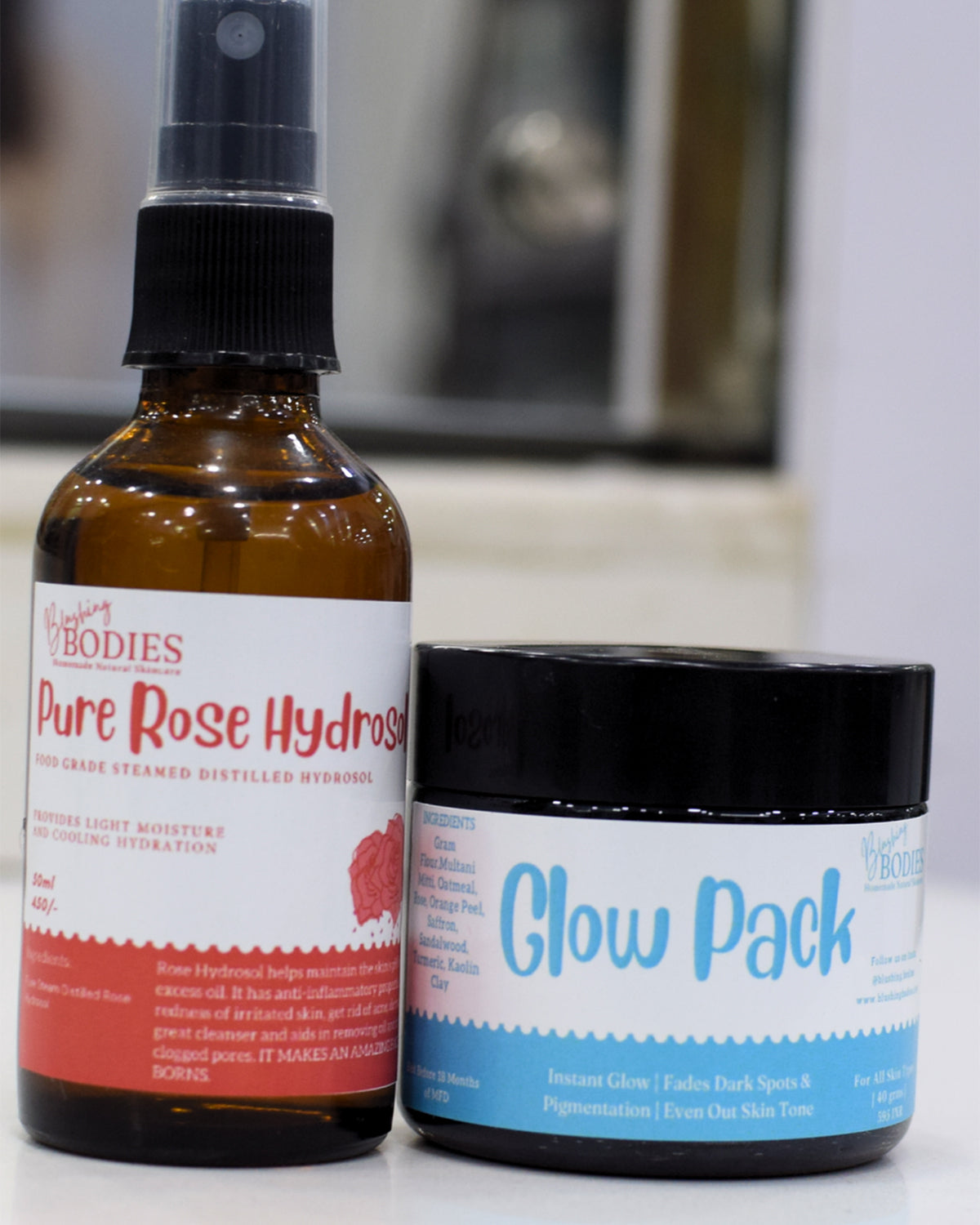 Glow Pack And Rose Hydrosol